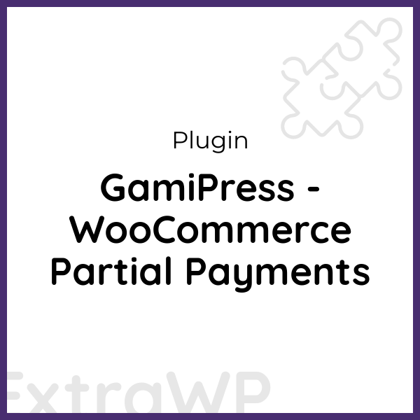 GamiPress - WooCommerce Partial Payments