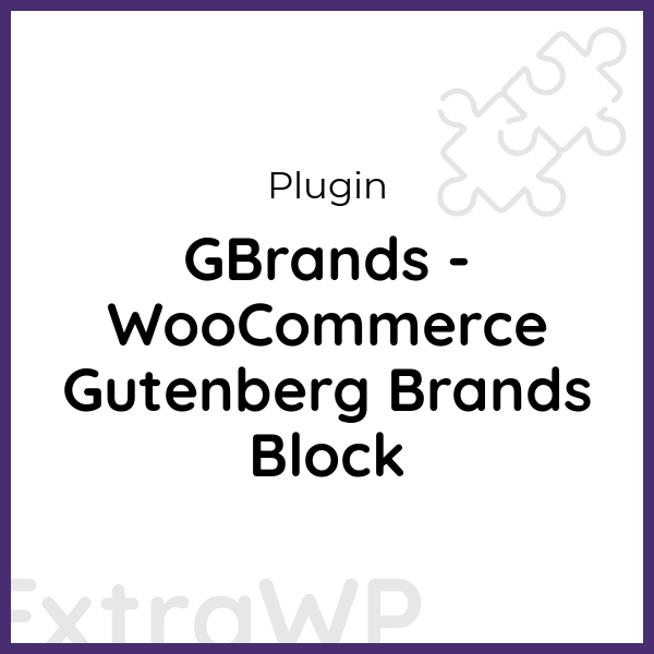 GBrands - WooCommerce Gutenberg Brands Block