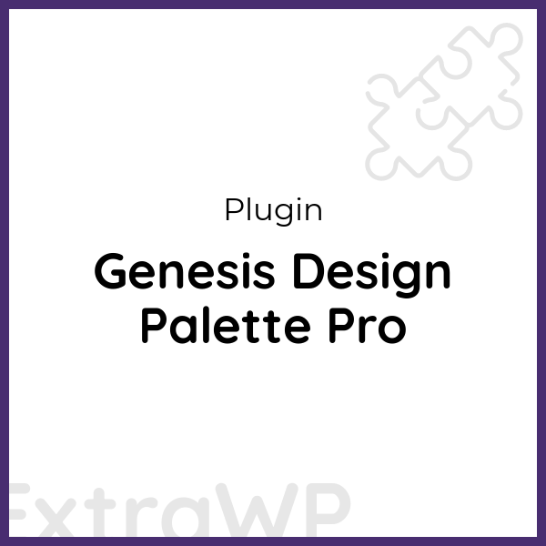 Genesis Design Palette Pro