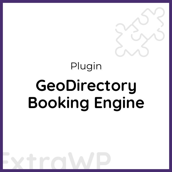 GeoDirectory Booking Engine