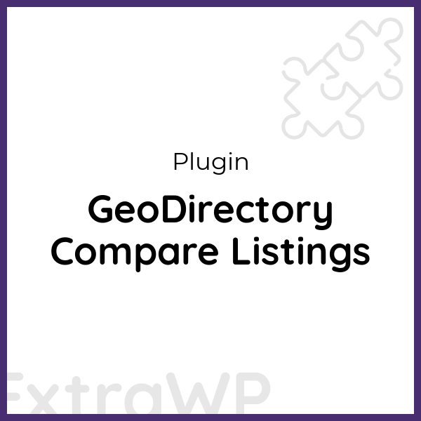 GeoDirectory Compare Listings