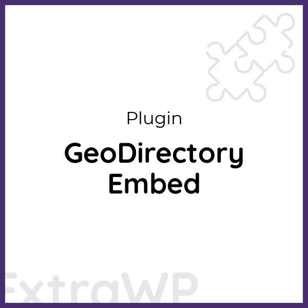 GeoDirectory Embed