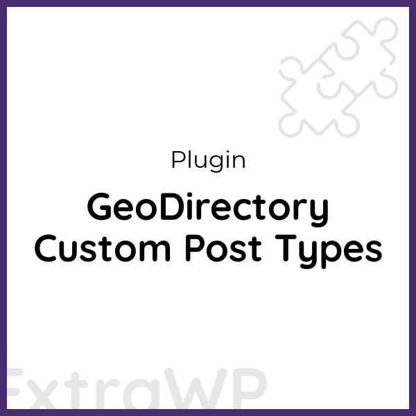 GeoDirectory Custom Post Types