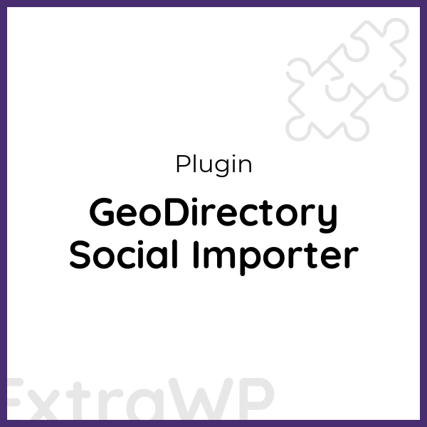 GeoDirectory Social Importer