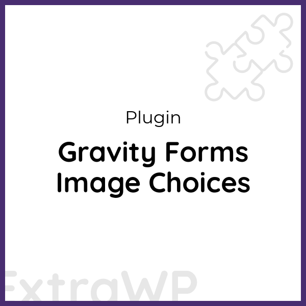 Gravity Forms Image Choices