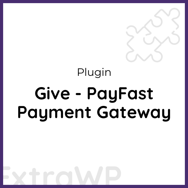 Give - PayFast Payment Gateway