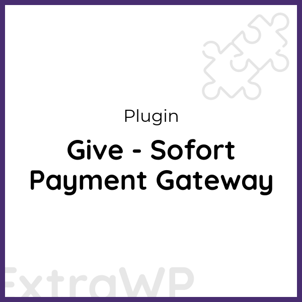 Give - Sofort Payment Gateway