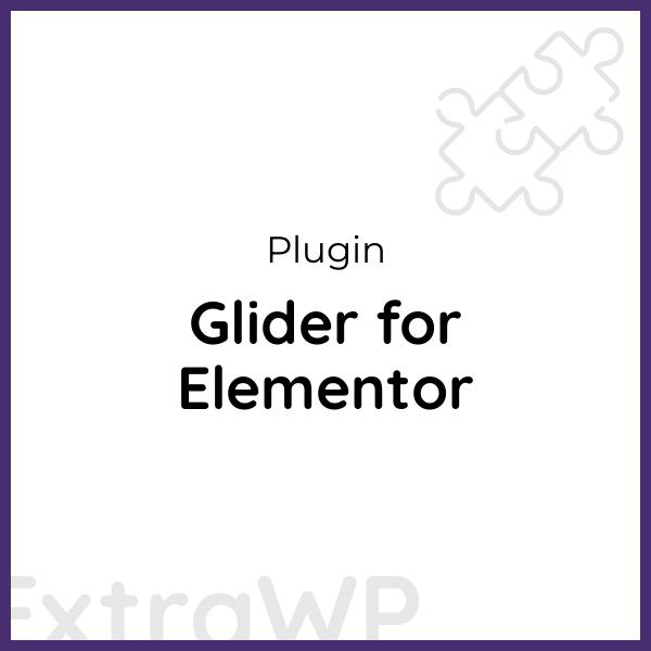 Glider for Elementor