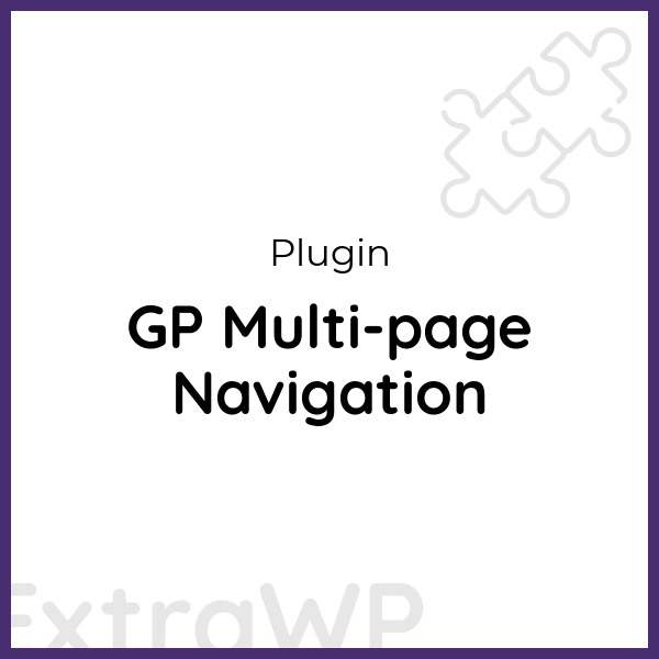 GP Multi-page Navigation