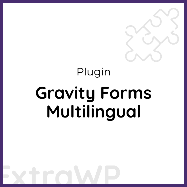 Gravity Forms Multilingual