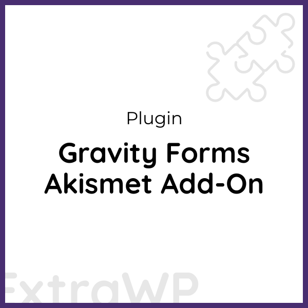 Gravity Forms Akismet Add-On