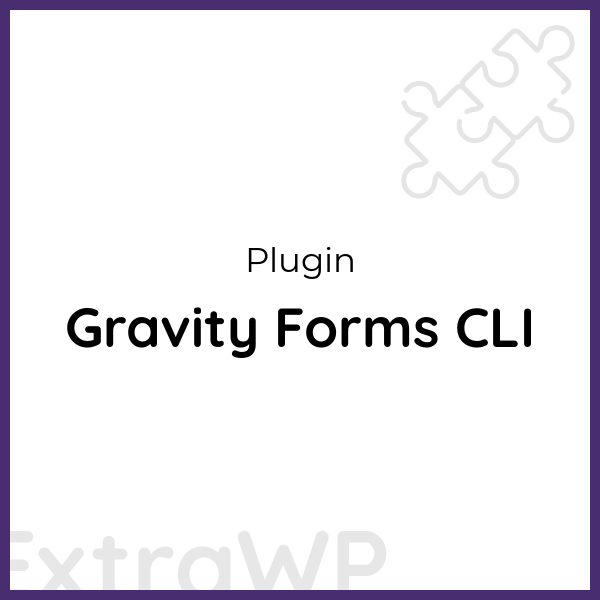 Gravity Forms CLI