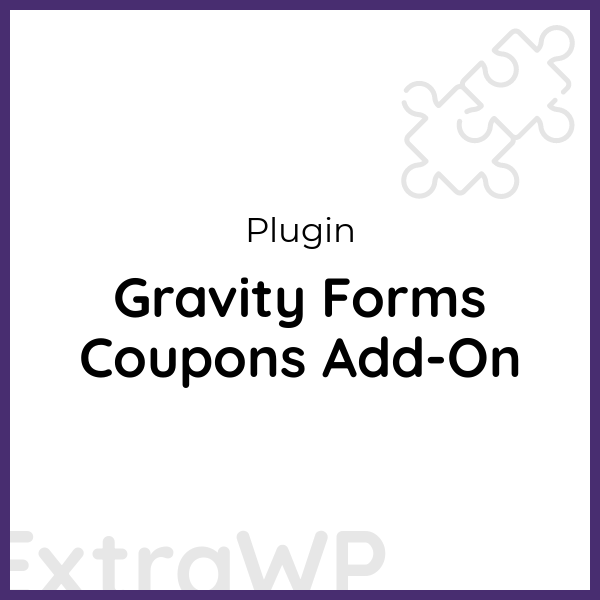 Gravity Forms Coupons Add-On