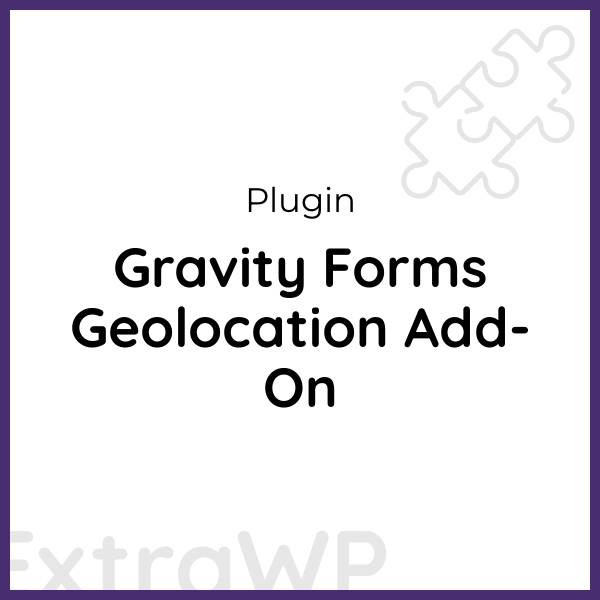 Gravity Forms Geolocation Add-On