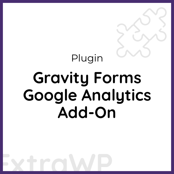 Gravity Forms Google Analytics Add-On