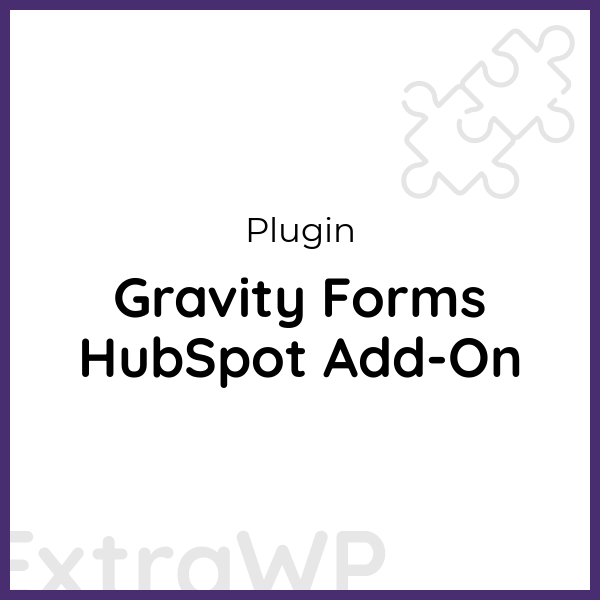 Gravity Forms HubSpot Add-On