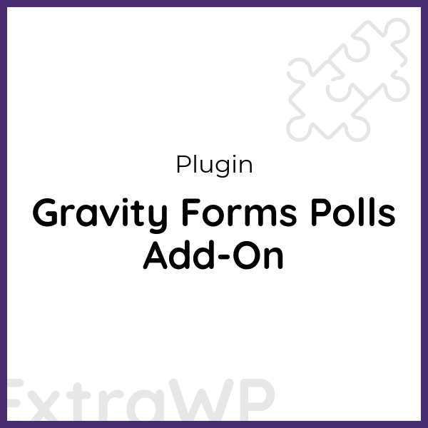 Gravity Forms Polls Add-On