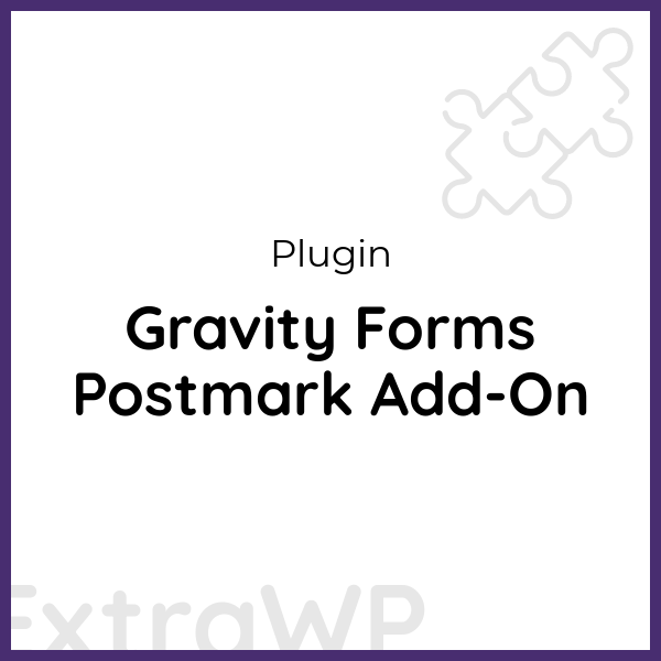 Gravity Forms Postmark Add-On