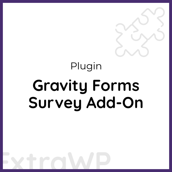 Gravity Forms Survey Add-On