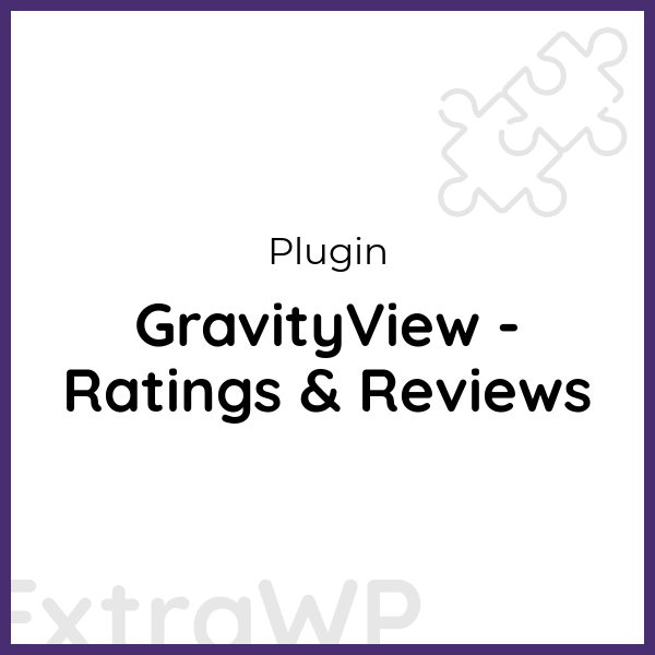 GravityView - Ratings & Reviews