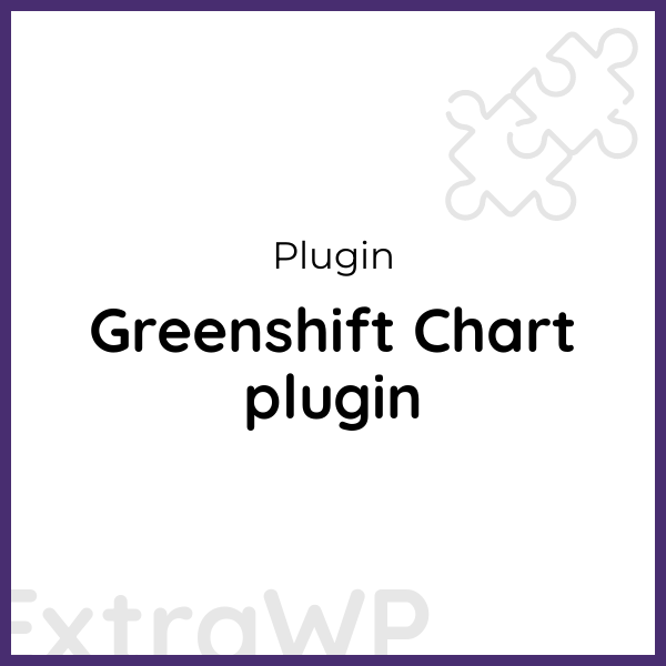 Greenshift Chart plugin