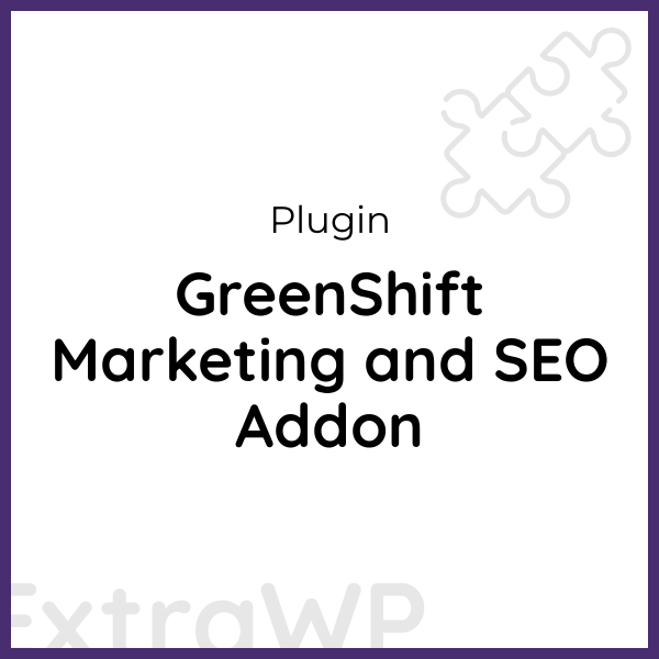 GreenShift Marketing and SEO Addon