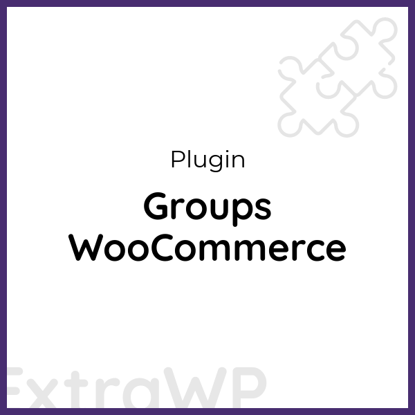 Groups WooCommerce