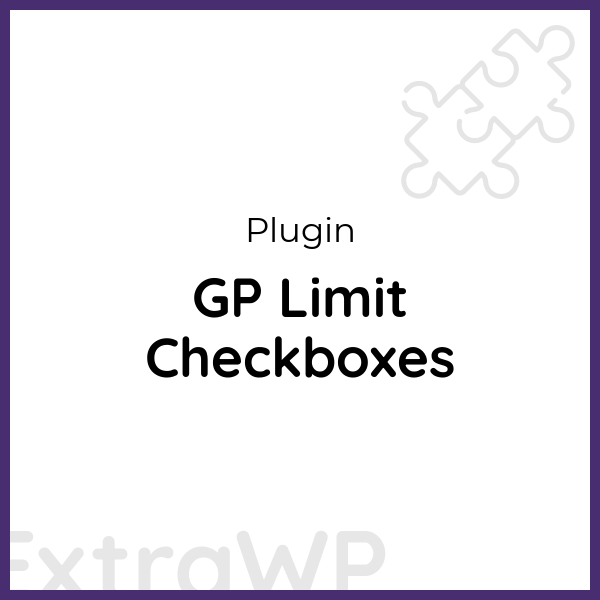 GP Limit Checkboxes