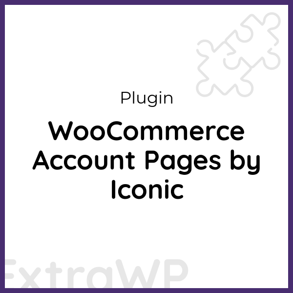 WooCommerce Account Pages by Iconic