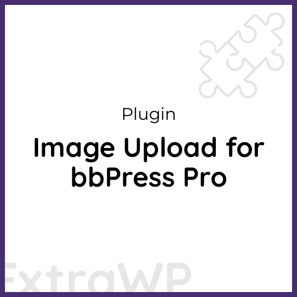 Image Upload for bbPress Pro