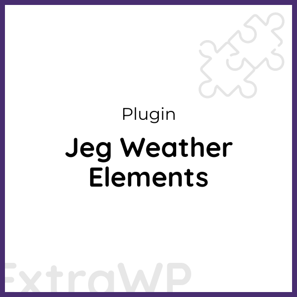 Jeg Weather Elements