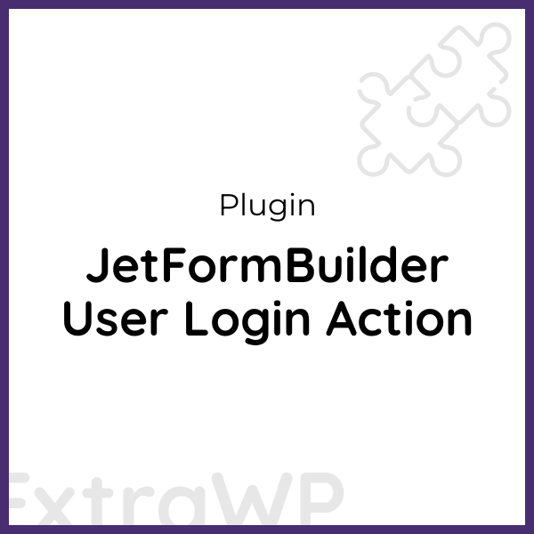 JetFormBuilder User Login Action