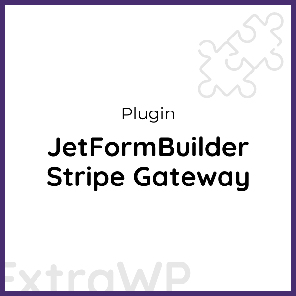 JetFormBuilder Stripe Gateway