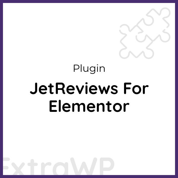 JetReviews For Elementor