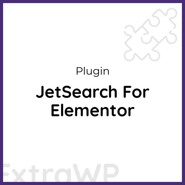 JetSearch For Elementor