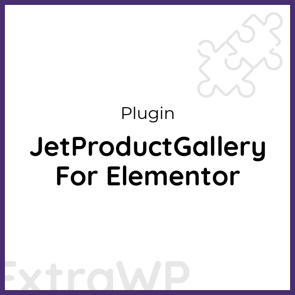 JetProductGallery For Elementor