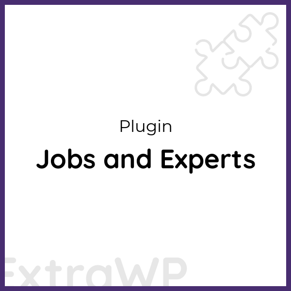 Jobs and Experts