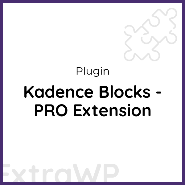 Kadence Blocks - PRO Extension