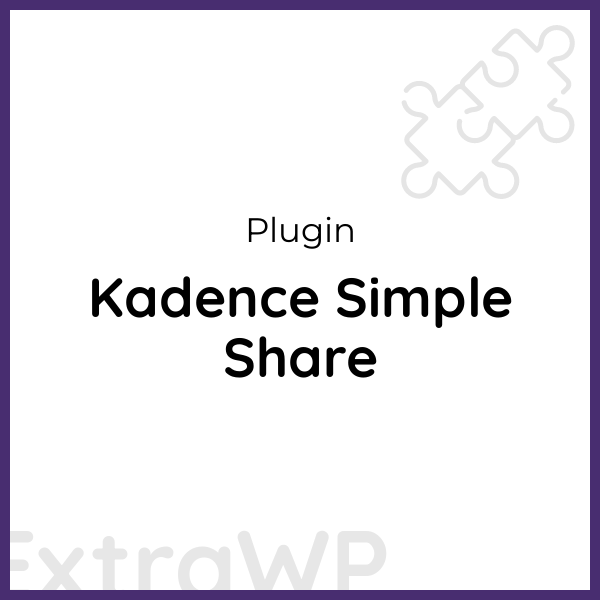 Kadence Simple Share