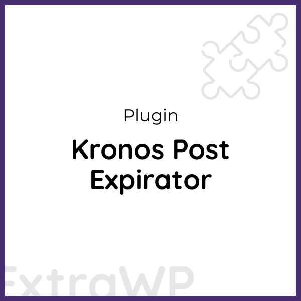 Kronos Post Expirator