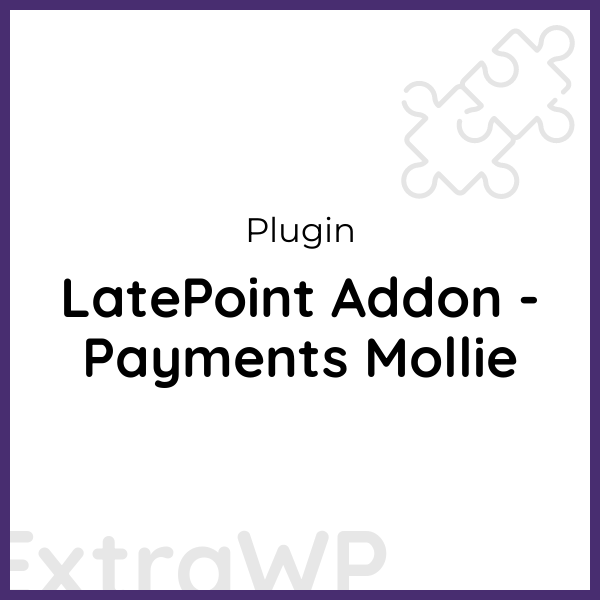 LatePoint Addon - Payments Mollie
