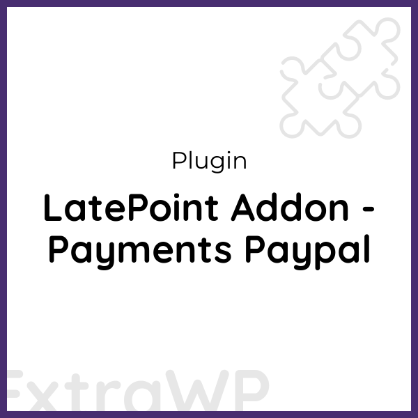 LatePoint Addon - Payments Paypal