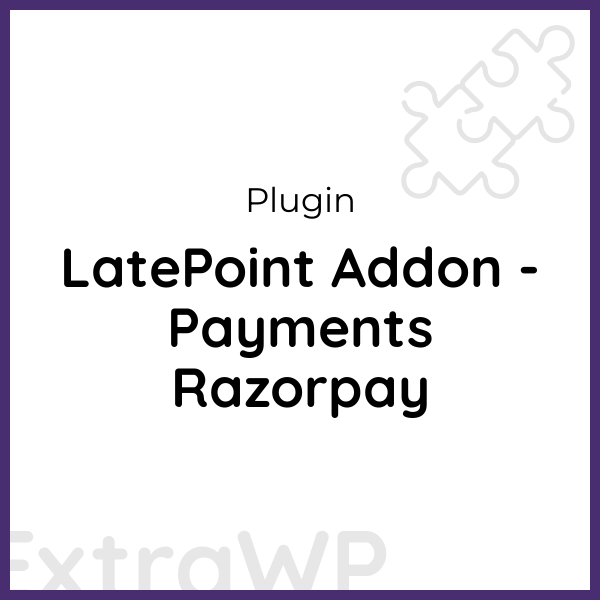 LatePoint Addon - Payments Razorpay