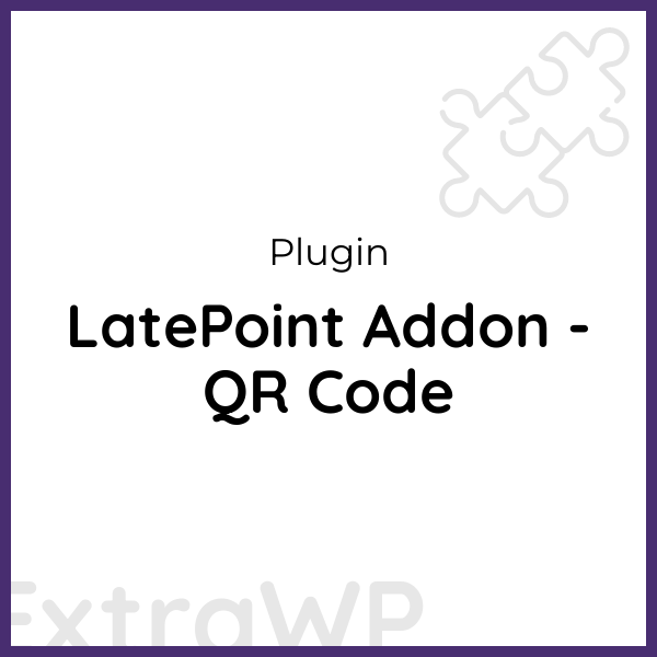 LatePoint Addon - QR Code