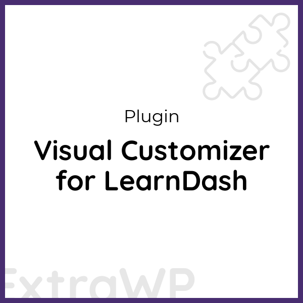 Visual Customizer for LearnDash