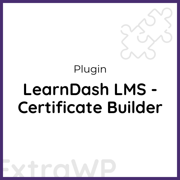 LearnDash LMS - Certificate Builder