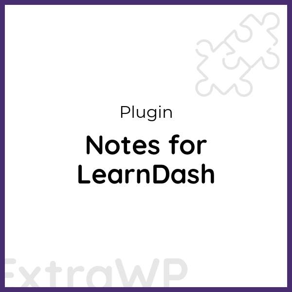 Notes for LearnDash