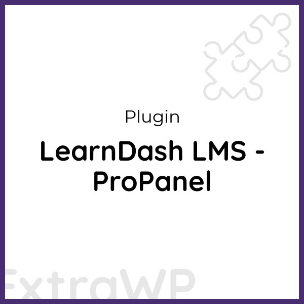LearnDash LMS - ProPanel