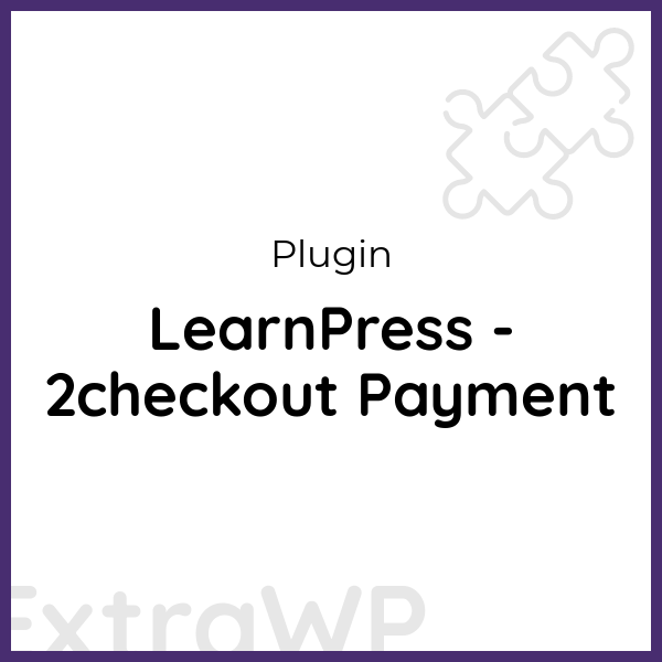 LearnPress - 2checkout Payment