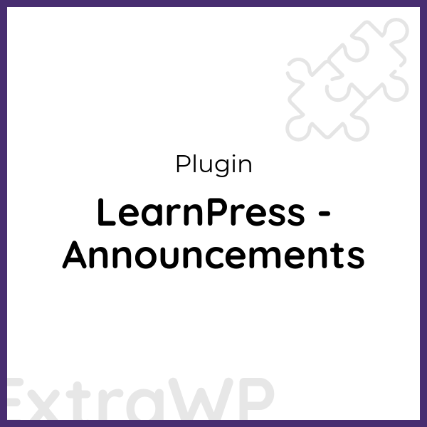 LearnPress - Announcements